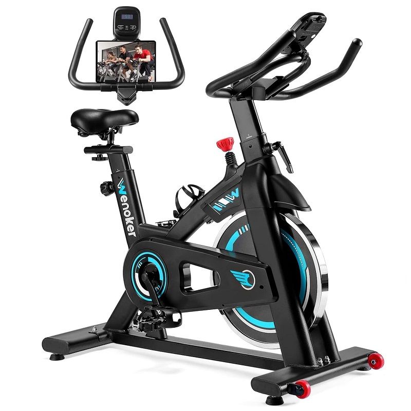 Wenoker JC303 spinning szobakerékpár, kijelzővel, 12 kg-os lendkerék, 140 kg-os teherbírással - fekete Wenoker JC303 spinning szobakerékpár, kijelzővel, 12 kg-os lendkerék, 140 kg-os teherbírással - fekete