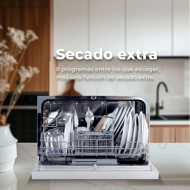 EVVO Mini D mini mosogatógép, 6 teríték, 8 program - fehér EVVO Mini D mini mosogatógép, 6 teríték, 8 program - fehér