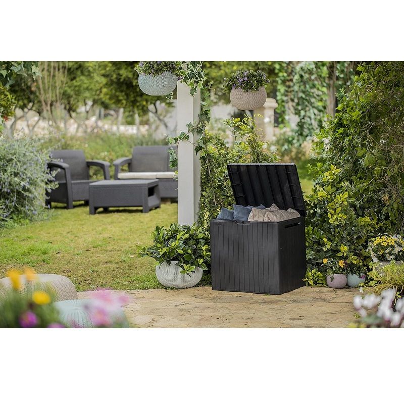 Keter City tároló doboz, 113lit, 55x57,8x44cm - grafitszürke (246941/17208323) Keter City tároló doboz, 113lit, 55x57,8x44cm - grafitszürke (246941/17208323)