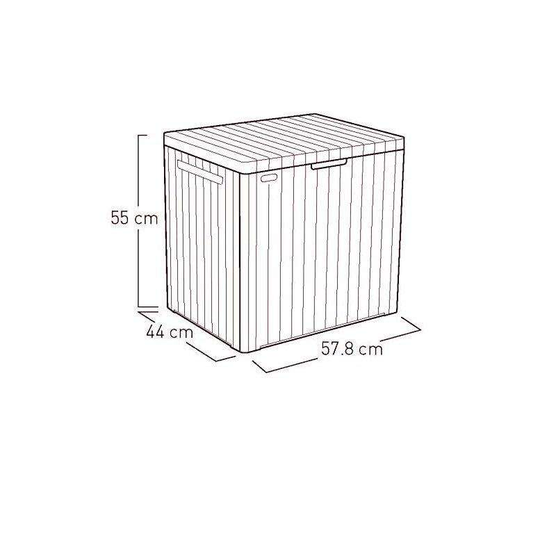 Keter City tároló doboz, 113lit, 55x57,8x44cm - grafitszürke (246941/17208323) Keter City tároló doboz, 113lit, 55x57,8x44cm - grafitszürke (246941/17208323)