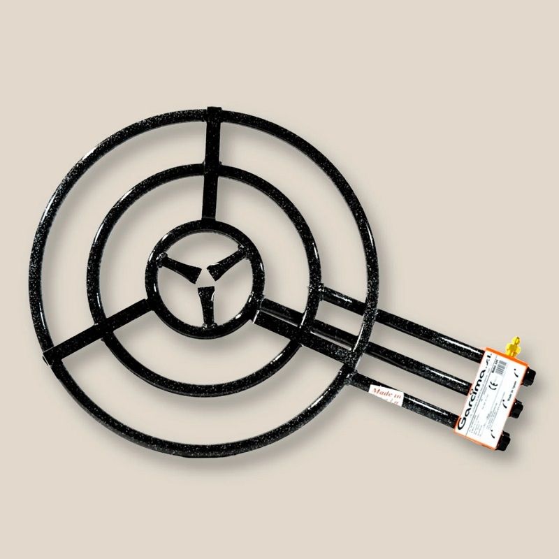 Garcima M60 3 körös Paella gázégő, 21kW, 60cm - fekete (G600) Garcima M60 3 körös Paella gázégő, 21kW, 60cm - fekete (G600)