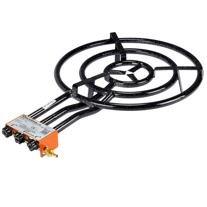 Garcima M60 3 körös Paella gázégő, 21kW, 60cm - fekete (G600) Garcima M60 3 körös Paella gázégő, 21kW, 60cm - fekete (G600)