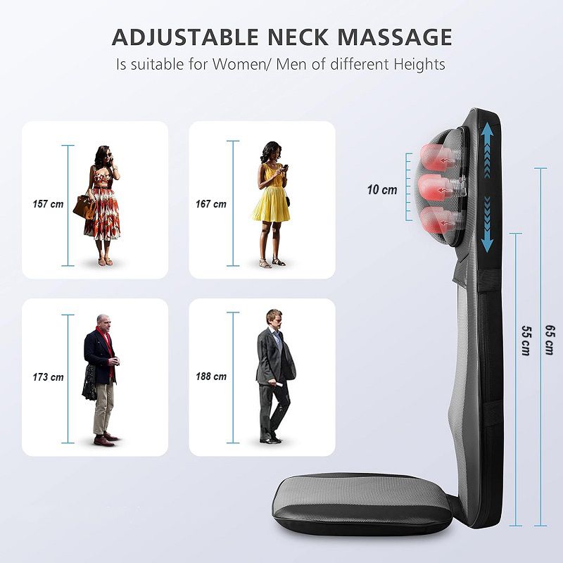 Snailax masszázsülés, shiatsu masszázshoz, fűtéssel, 42W, 220-240V (SL-233-EU) Snailax masszázsülés, shiatsu masszázshoz, fűtéssel, 42W, 220-240V (SL-233-EU)