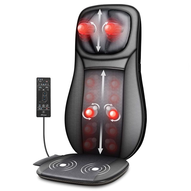 Snailax masszázsülés, shiatsu masszázshoz, fűtéssel, 42W, 220-240V (SL-233-EU) Snailax masszázsülés, shiatsu masszázshoz, fűtéssel, 42W, 220-240V (SL-233-EU)