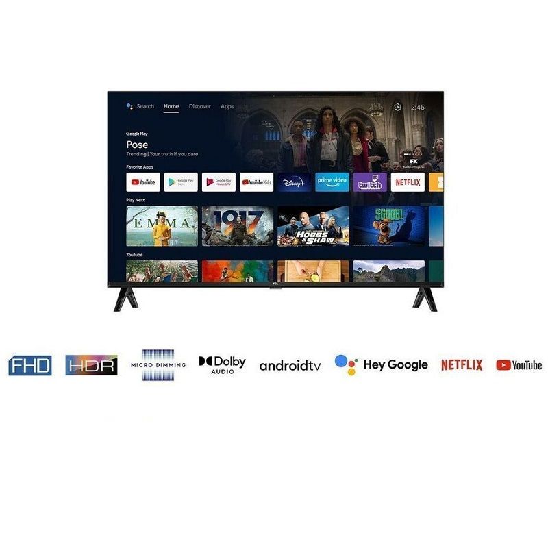 TCL 32S5400AF 32" FullHD Smart LED TV, wifi, google assistant - fekete (32S5400AFX1) TCL 32S5400AF 32" FullHD Smart LED TV, wifi, google assistant - fekete (32S5400AFX1)