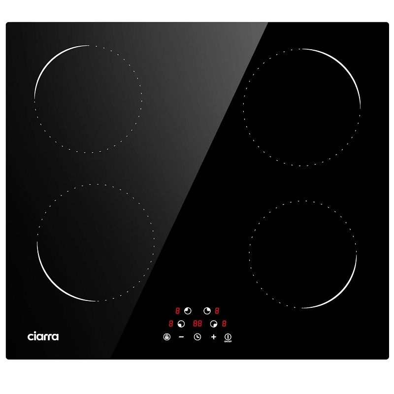 Ciarra 4 zónás beépített indukciós főzőlap, 6000W, 590x520x62mm - fekete (CBBIH4-C) Ciarra 4 zónás beépített indukciós főzőlap, 6000W, 590x520x62mm - fekete (CBBIH4-C)