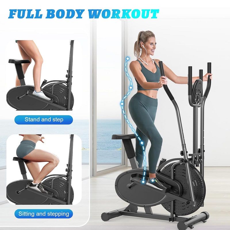 Cowmew BL032 2az1-ben fitneszgép, kijelzővel, 120kg-ig - szürke