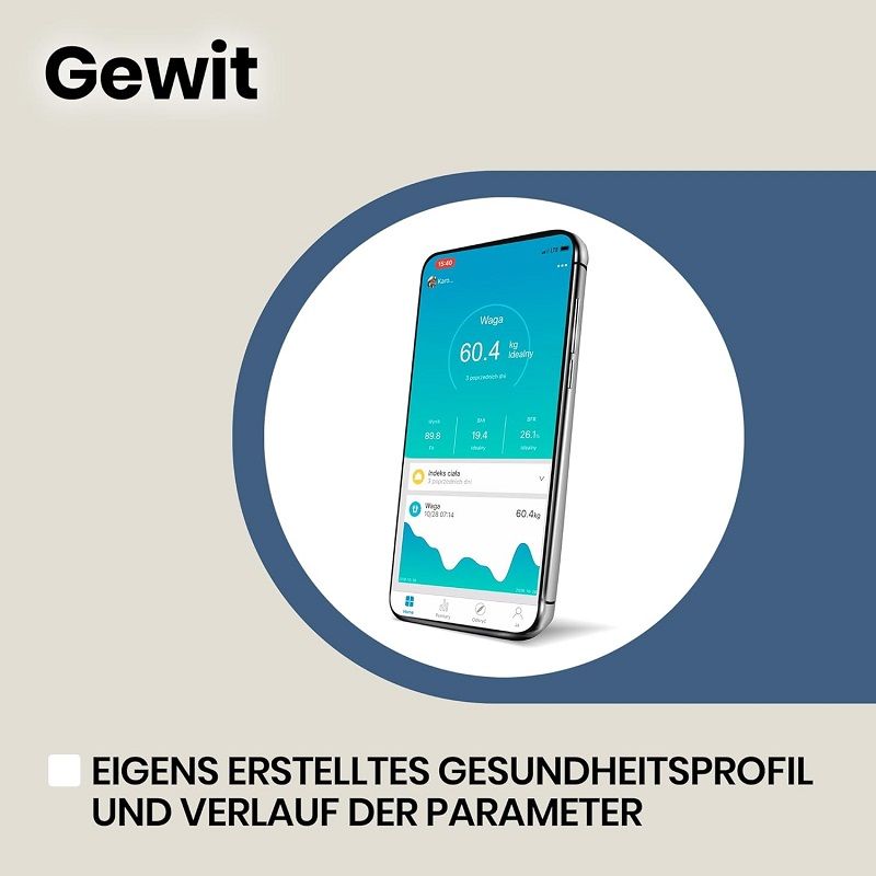 ZEEGMA Gewit okos digitális személymérleg, bluetooth, 200kg - fekete ZEEGMA Gewit okos digitális személymérleg, bluetooth, 200kg - fekete