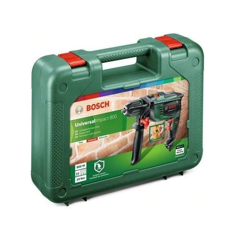 Bosch Universal Impact 800 fúrógép, 800W, szállítókofferben (0603131100)