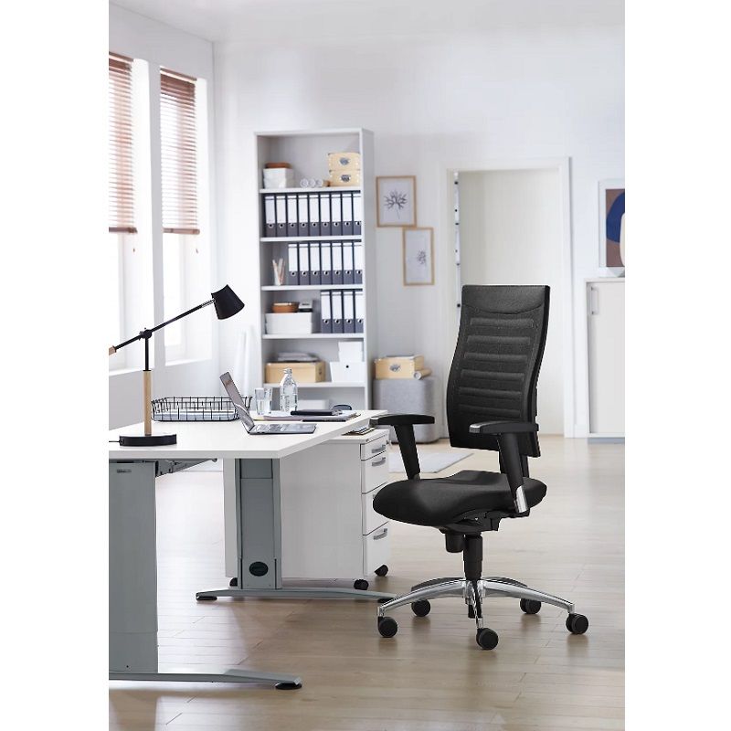 SSI Proline S2 ergonomikus irodai forgószék, 110kg - fekete/piros