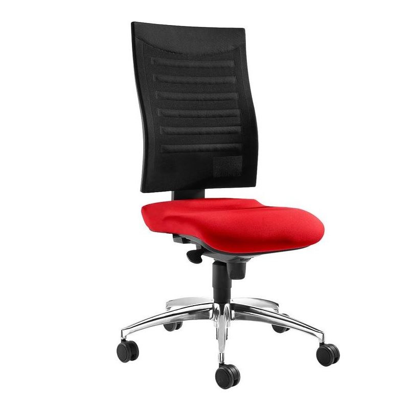 SSI Proline S2 ergonomikus irodai forgószék, 110kg - fekete/piros