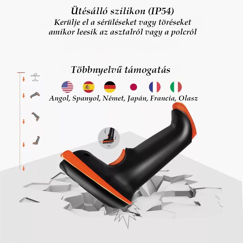 TERA D5100 EU vezeték nélküli 1D/2D vonalkód olvasó (TE000511) TERA D5100 EU vezeték nélküli 1D/2D vonalkód olvasó (TE000511)