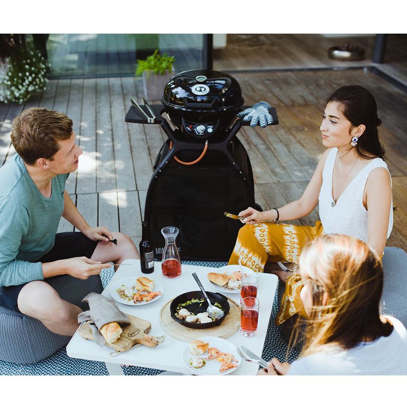 Outdoorchef P-420 G Minichef+ hordozható gázgrill, 4,3kW, Ø42cm