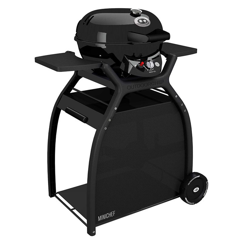 Outdoorchef P-420 G Minichef+ hordozható gázgrill, 4,3kW, Ø42cm