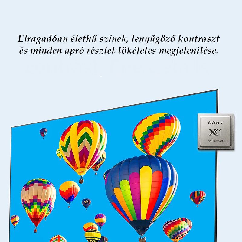 Sony BRAVIA 4K UHD Smart Google televízió 43"/108cm, fekete (KD43X75K) - használt