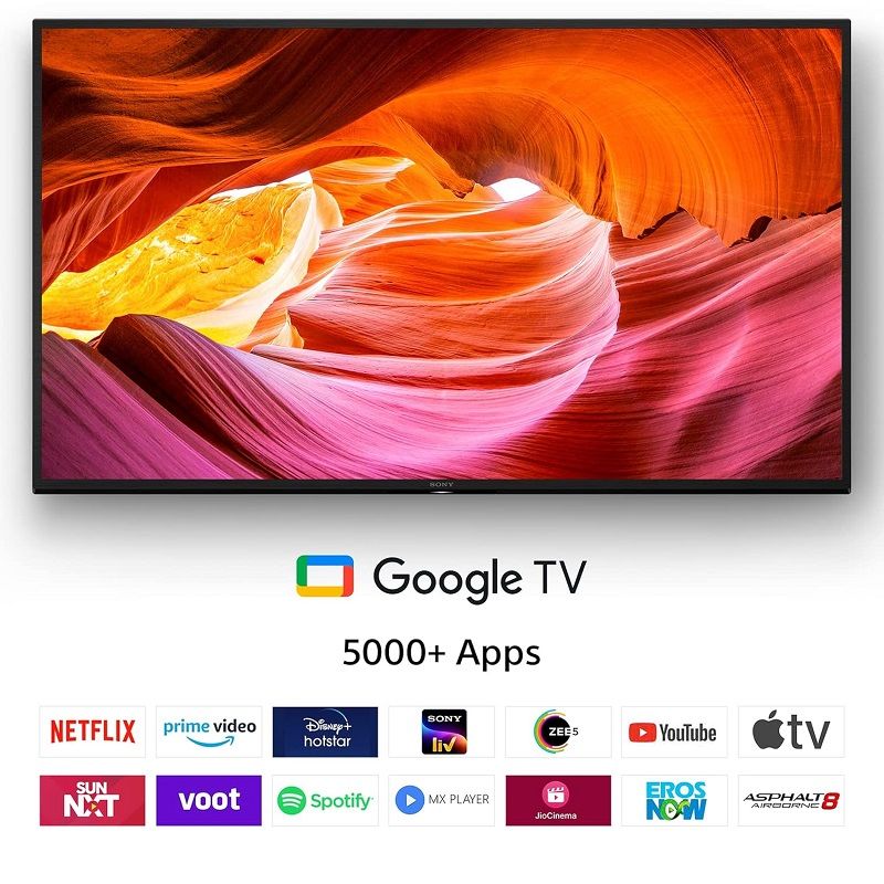 Sony BRAVIA 4K UHD Smart Google televízió 43"/108cm, fekete (KD43X75K) - használt