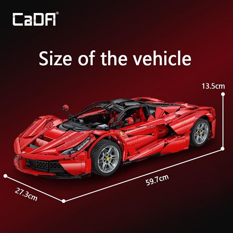 CaDA Ferrari LaFerrari Viva Hypercar 1:8, 4739 darabos (C61505)