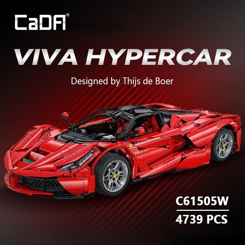 CaDA Ferrari LaFerrari Viva Hypercar 1:8, 4739 darabos (C61505)