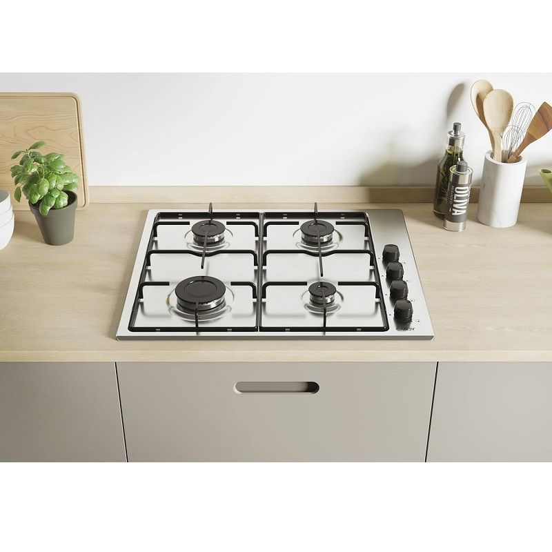 Candy 4 égős beépíthető gáz főzőlap, 7,75kW, 595x510x8 - inox (CHW6LBX) Candy 4 égős beépíthető gáz főzőlap, 7,75kW, 595x510x8 - inox (CHW6LBX)
