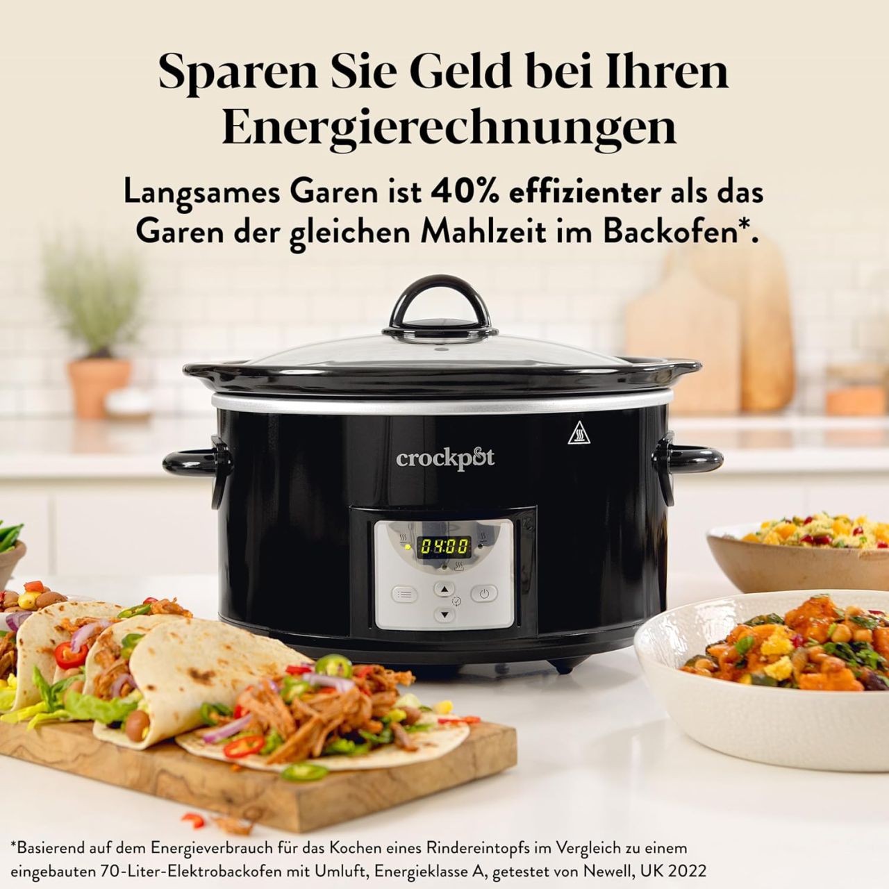 Crockpot CSC113X Digitális Lassú Főző 3,5L 200w - fekete