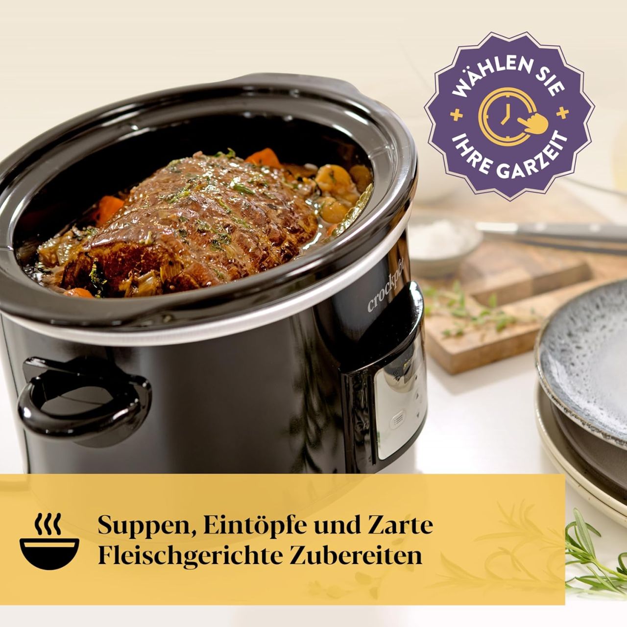 Crockpot CSC113X Digitális Lassú Főző 3,5L 200w - fekete