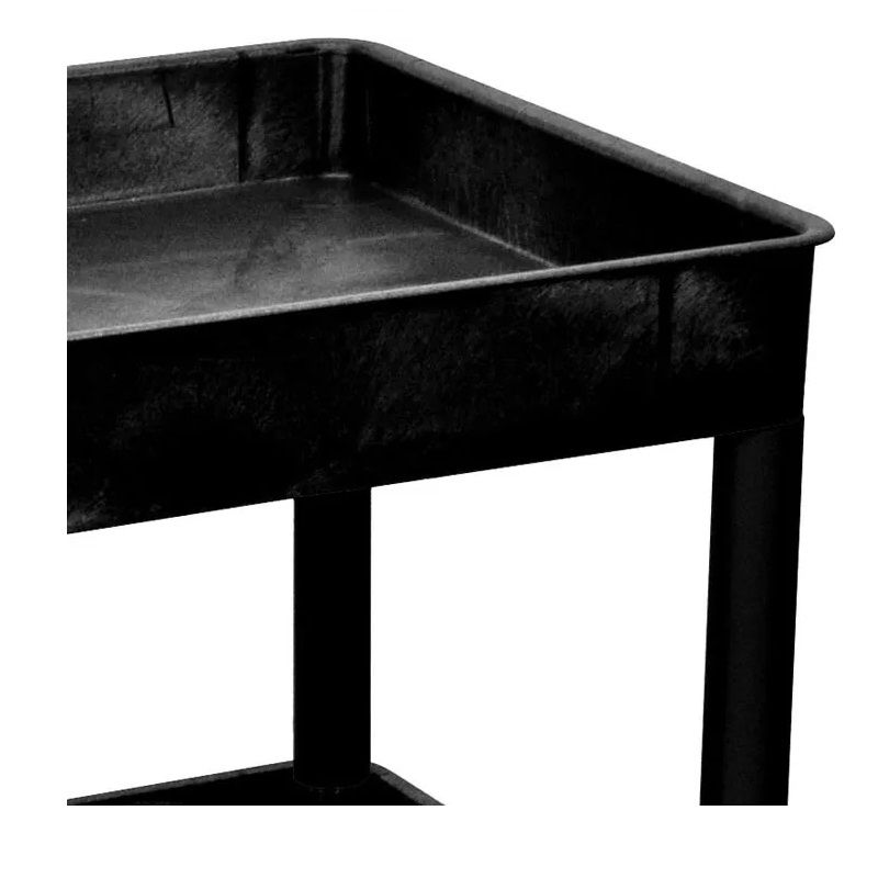 Luxor SESTC111-B nagy teherbírású, 3 polcos segédkocsi, 150kg, 460x980x610mm - fekete Luxor SESTC111-B nagy teherbírású, 3 polcos segédkocsi, 150kg, 460x980x610mm - fekete