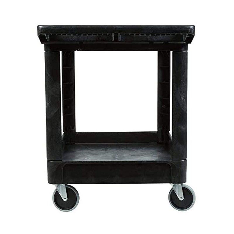 Rubbermaid 4520-88 nagy teherbírású, 2 polcos segédkocsi, 230kg, 108x65x82,5cm - fekete (min. szállítássérült) Rubbermaid 4520-88 nagy teherbírású, 2 polcos segédkocsi, 230kg, 108x65x82,5cm - fekete (min. szállítássérült)