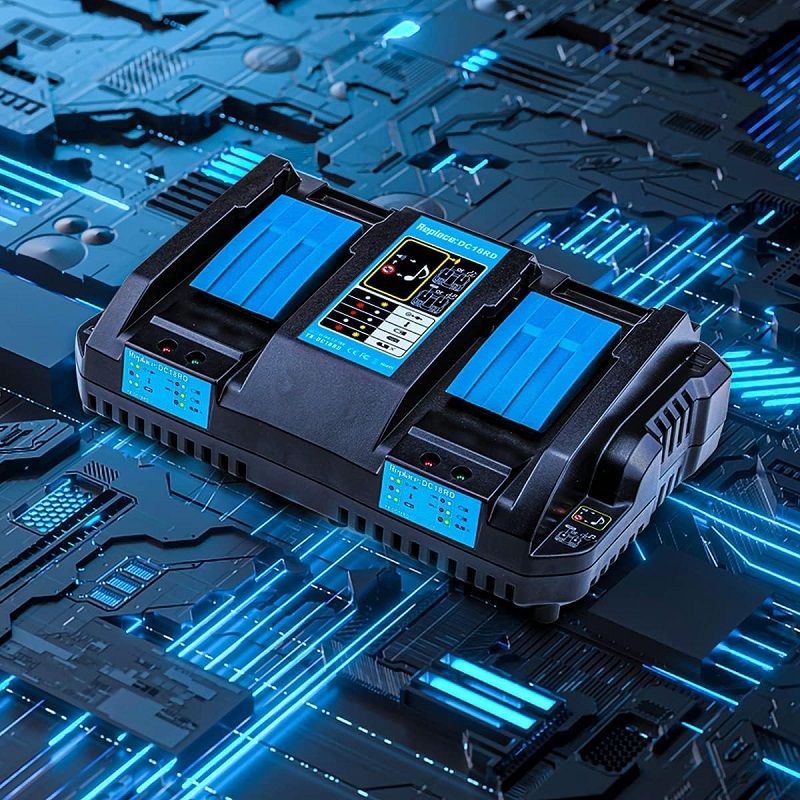Makita DC18RD dupla gyorstöltő LXT 7,2V-18V - utángyártott Makita DC18RD dupla gyorstöltő LXT 7,2V-18V - utángyártott