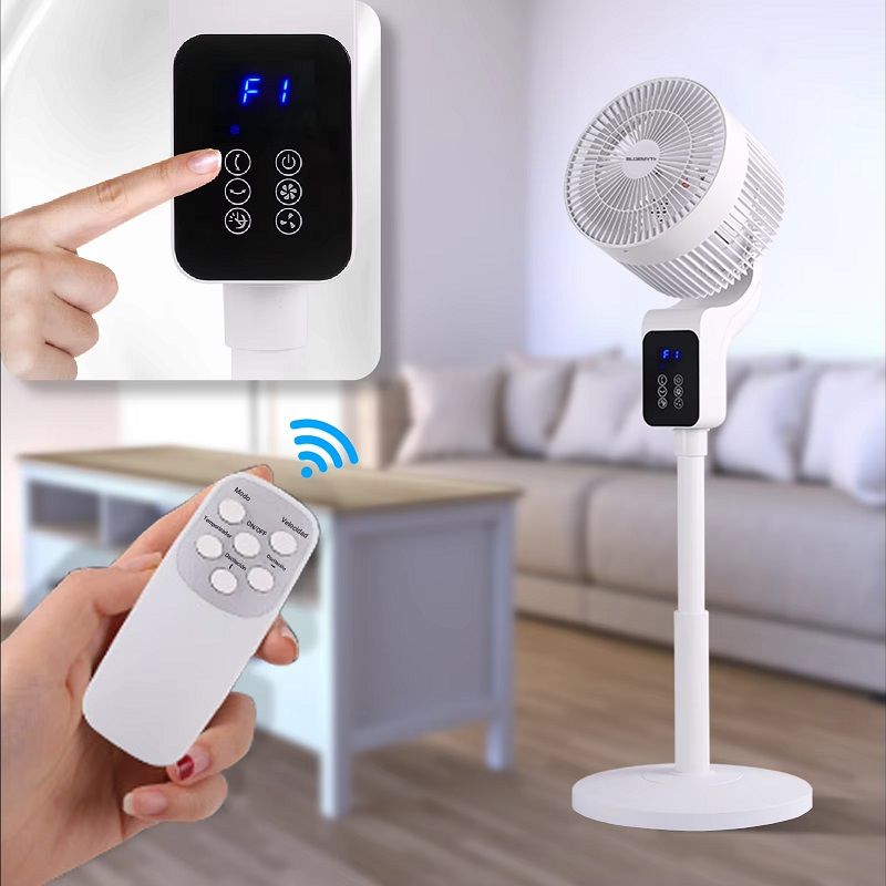 Bluemyth álló ventilátor, távirányítóval, időzítővel, 50W, 70-90cm - fehér (TC-XHS218) Bluemyth álló ventilátor, távirányítóval, időzítővel, 50W, 70-90cm - fehér (TC-XHS218)