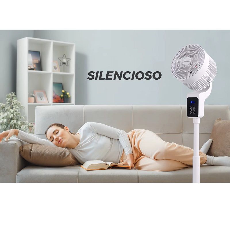 Bluemyth álló ventilátor, távirányítóval, időzítővel, 50W, 70-90cm - fehér (TC-XHS218) Bluemyth álló ventilátor, távirányítóval, időzítővel, 50W, 70-90cm - fehér (TC-XHS218)