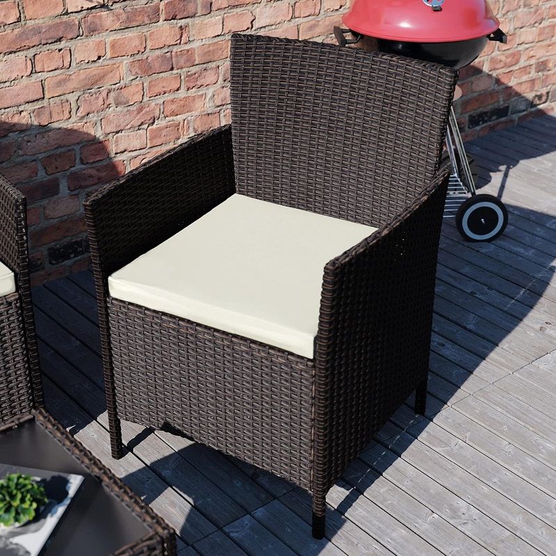 Garden Vida Kendal 4 darabos kerti ülőgarnitúra szett, rattan - barna (3331425) Garden Vida Kendal 4 darabos kerti ülőgarnitúra szett, rattan - barna (3331425)