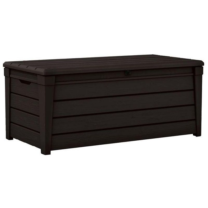 Keter Brightwood 455L műanyag kerti tároló szekrény, 145x60.3x69.7cm - barna (17194454) Keter Brightwood 455L műanyag kerti tároló szekrény, 145x60.3x69.7cm - barna (17194454)