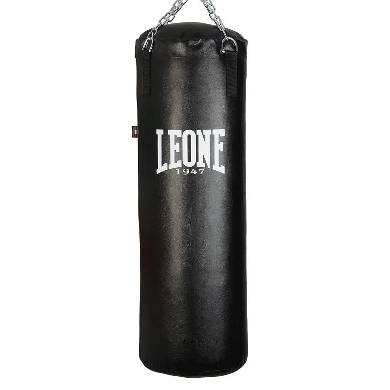 Leone 1947 bokszzsák, rögzítő lánccal, 30kg, 100x35cm - fekete (AT832) Leone 1947 bokszzsák, rögzítő lánccal, 30kg, 100x35cm - fekete (AT832)