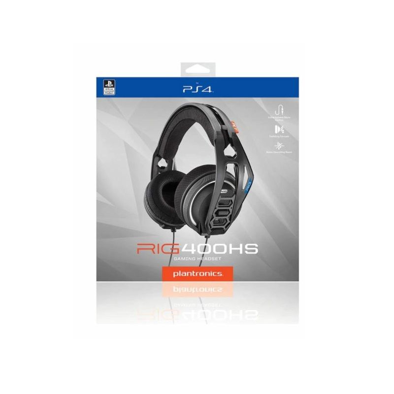 Nacon Plantronics RIG 400HS fejhallgató mikrofonnal, PS4 konzolhoz (206808-05) Nacon Plantronics RIG 400HS fejhallgató mikrofonnal, PS4 konzolhoz (206808-05)