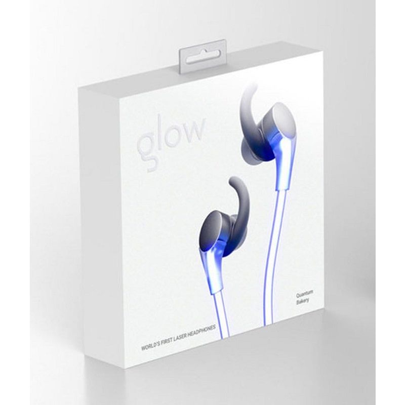 Glow GLOWBD101 vezetékes lézeres fülhallgató, 3,5mm, kék Glow GLOWBD101 vezetékes lézeres fülhallgató, 3,5mm, kék