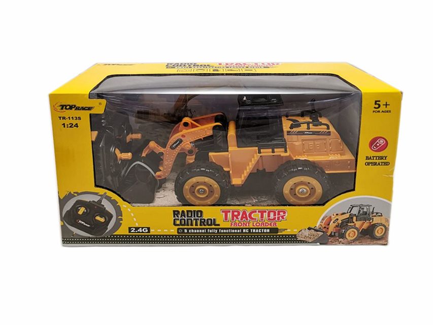 Top Race TR-113S RC távirányítós rakodó, 1:24 - sárga Top Race TR-113S RC távirányítós rakodó, 1:24 - sárga
