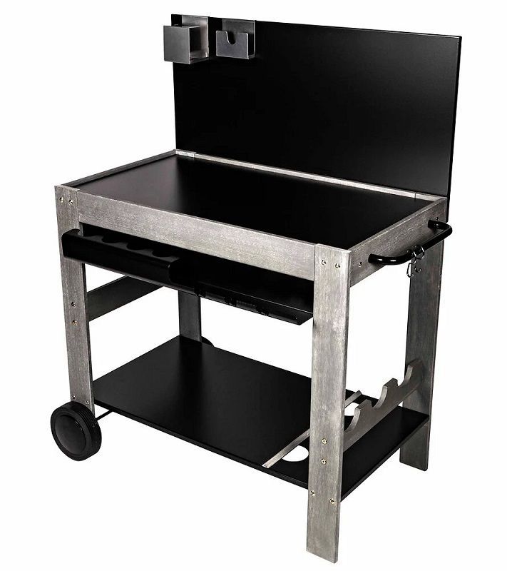Somagic Halong fa plancha asztal, grill kocsi, 87x47cm, szürke (min. szállítássérült) Somagic Halong fa plancha asztal, grill kocsi, 87x47cm, szürke (min. szállítássérült)