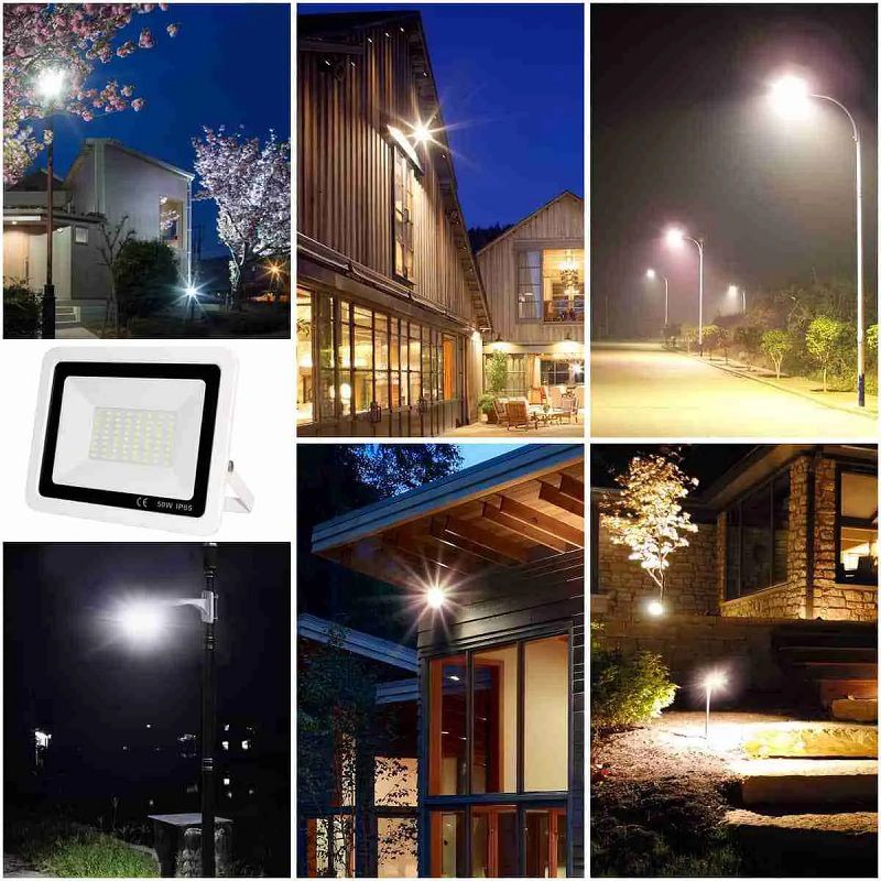Fupe ML-TG006 kültéri led reflektor, 50W, 5000lum, 6500K, IP65 - fehér Fupe ML-TG006 kültéri led reflektor, 50W, 5000lum, 6500K, IP65 - fehér