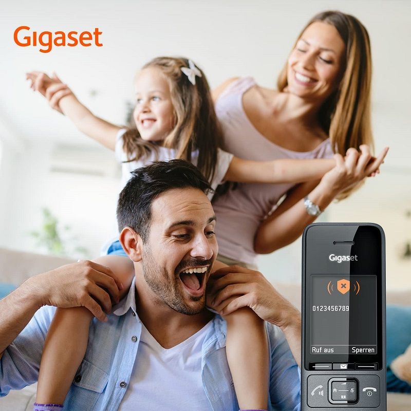 Gigaset Comfort 520 HX vezeték nélküli telefon, DECT - titánium/fekete Gigaset Comfort 520 HX vezeték nélküli telefon, DECT - titánium/fekete