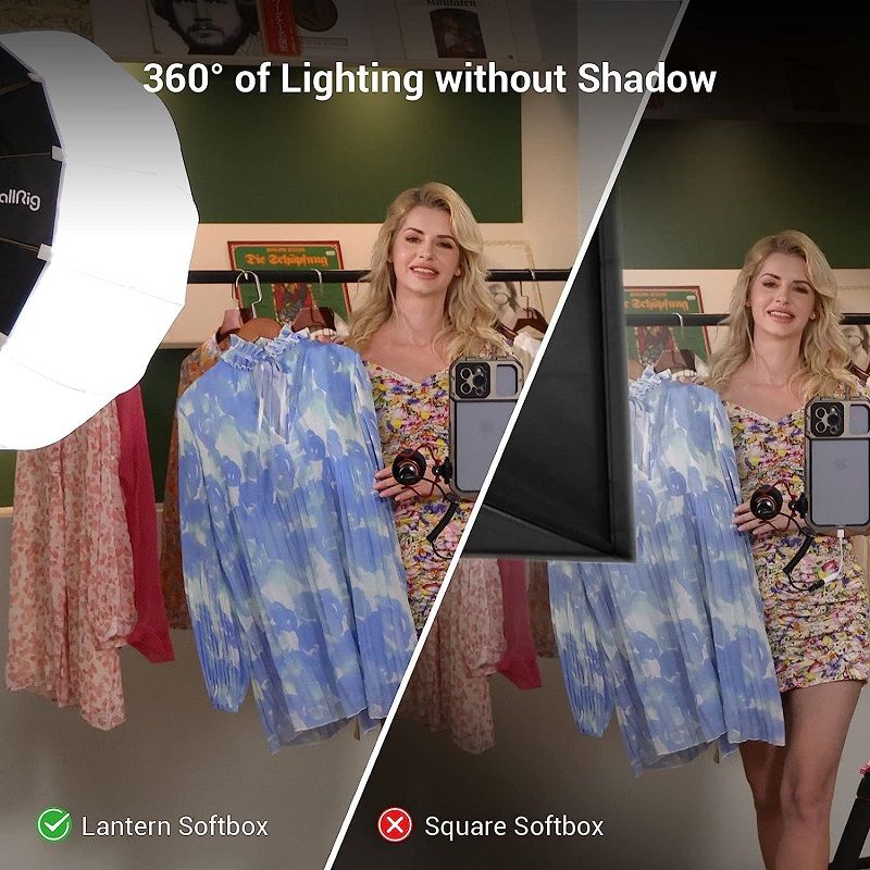 SmallRig RA-L65 lámpás softbox/gömb softbox, 65cm, hordtáskával SmallRig RA-L65 lámpás softbox/gömb softbox, 65cm, hordtáskával