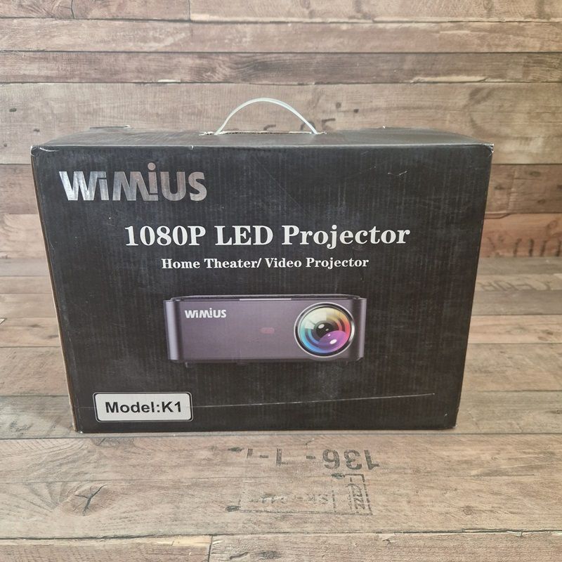 Wimius K1 4K 5G WiFi projektor, bluetooth, távirányítóval, 4D trapézkorrekcióval - fekete