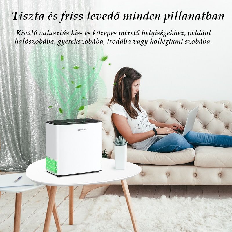 Elechomes P1801 légtisztító, 245 m³/h, 30W - fehér Elechomes P1801 légtisztító, 245 m³/h, 30W - fehér