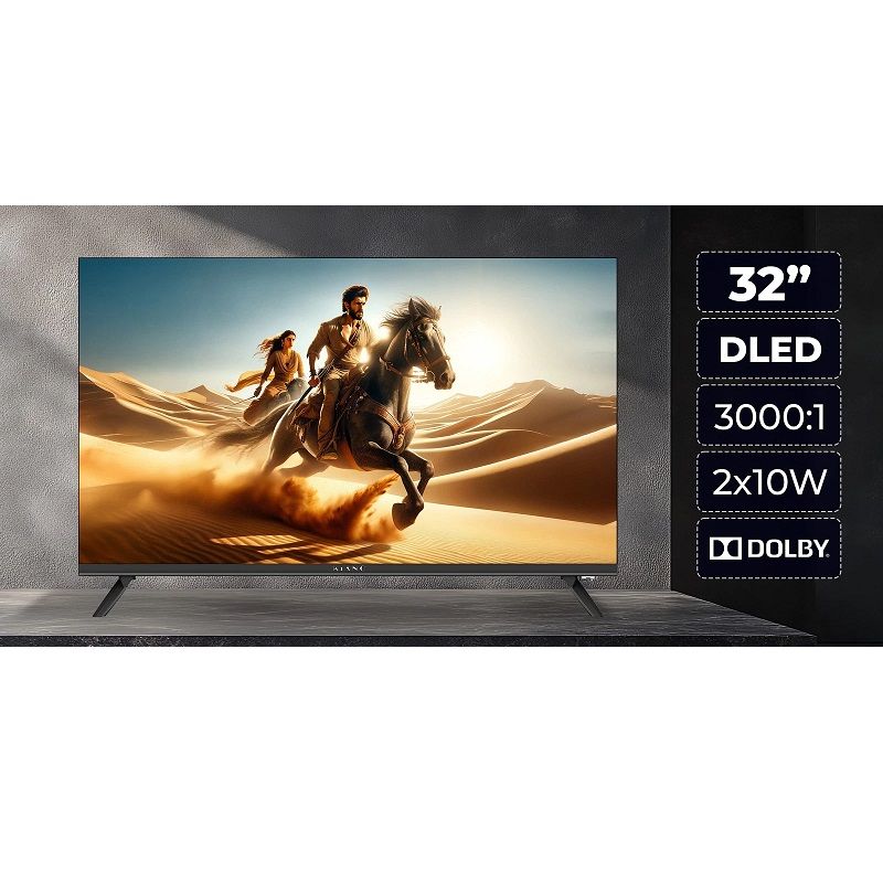 Kiano Elegance 32"-es Smart led televízió - fekete (TV007) Kiano Elegance 32"-es Smart led televízió - fekete (TV007)