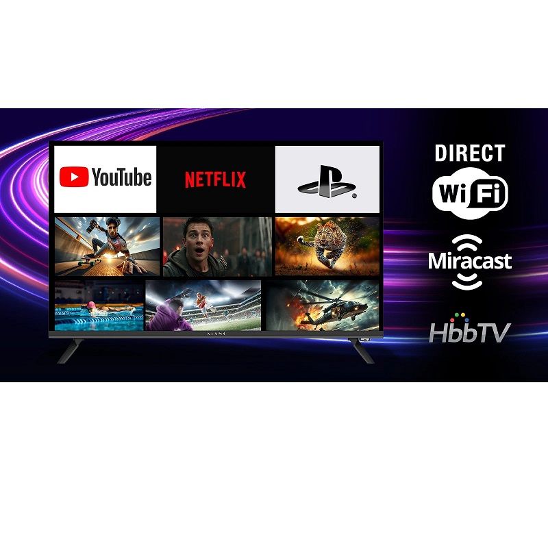 Kiano Elegance 32"-es Smart led televízió - fekete (TV007) Kiano Elegance 32"-es Smart led televízió - fekete (TV007)