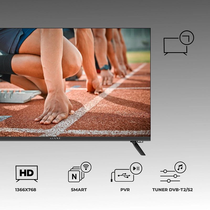 Kiano Elegance 32"-es Smart led televízió - fekete (TV007) Kiano Elegance 32"-es Smart led televízió - fekete (TV007)