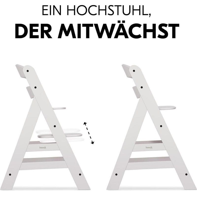 Hauck Alpha+ fa etetőszék, 90kg - krém Hauck Alpha+ fa etetőszék, 90kg - krém