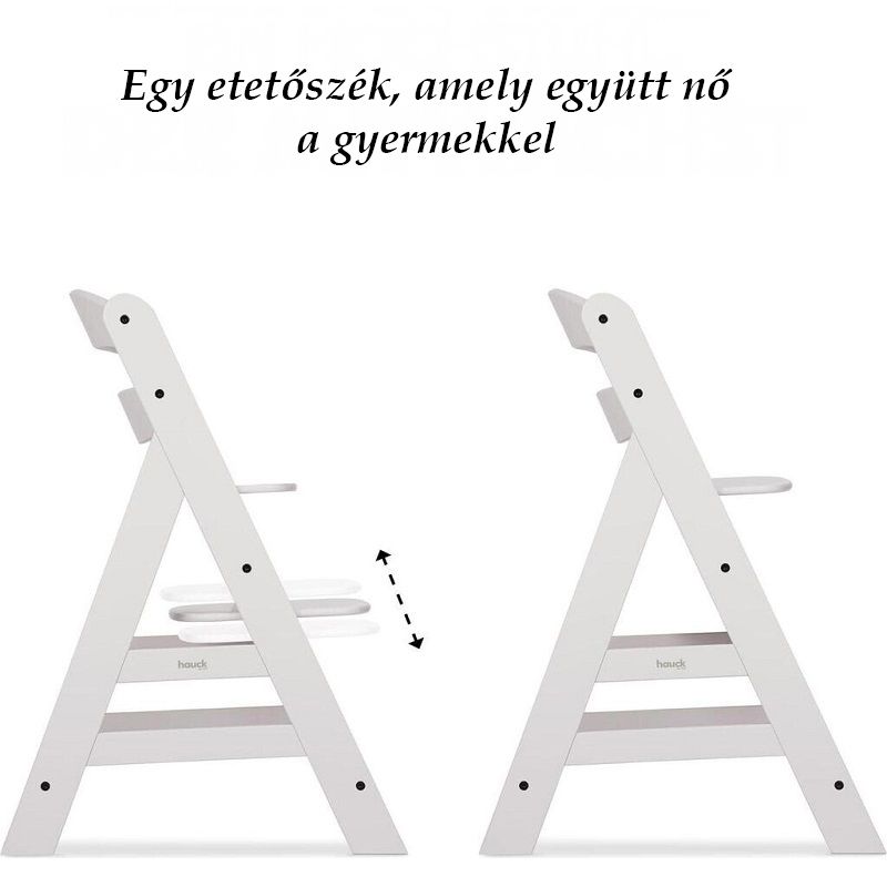 Hauck Alpha+ fa etetőszék, 90kg - krém Hauck Alpha+ fa etetőszék, 90kg - krém
