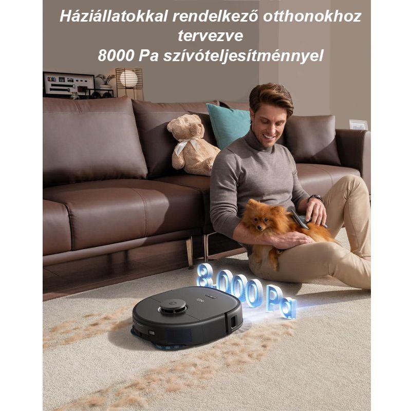 Anker Eufy X10 Pro Omni EU okos robotporszívó és felmosórobot, dokkolóval - fekete (T2351G11) Anker Eufy X10 Pro Omni EU okos robotporszívó és felmosórobot, dokkolóval - fekete (T2351G11)