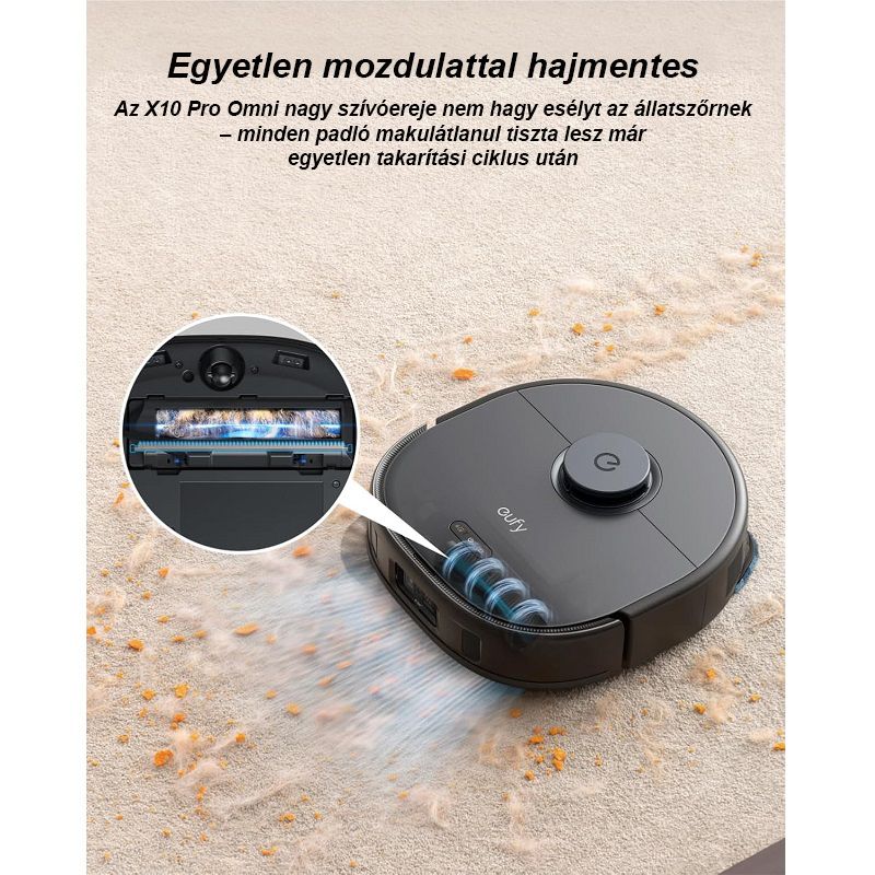 Anker Eufy X10 Pro Omni EU okos robotporszívó és felmosórobot, dokkolóval - fekete (T2351G11) Anker Eufy X10 Pro Omni EU okos robotporszívó és felmosórobot, dokkolóval - fekete (T2351G11)