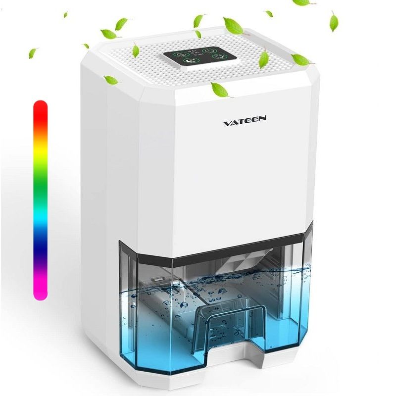 Vateen párátlanító, időzítővel, RGB világítással, 1.2lit, 20m2, 22,5W - fehér Vateen párátlanító, időzítővel, RGB világítással, 1.2lit, 20m2, 22,5W - fehér